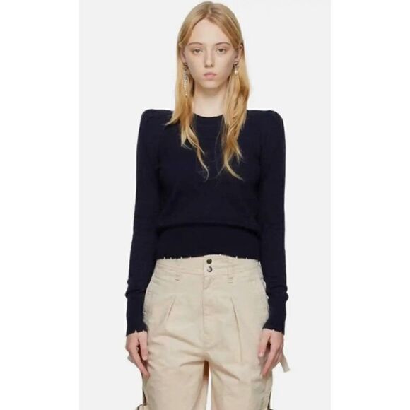 Isabel Etoile Marant Cotton & Wool Navy Sweater NWT Size 38/6 - Picture 1 of 6